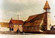 Church of the Epiphany circa 1890.  Photo courtesy of the Greater Sudbury Historical Database.