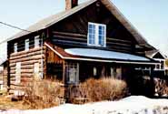 Creighton Log Cabin.  Photo courtesy of the Greater Sudbury Historical Database.