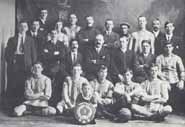 Early soccer team.  Photo courtesy of "Homegrown Heroes: A Sports History of Sudbury".