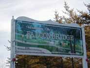 Welcome to Falconbridge Sign - 2004.  Photo courtesy of Carolyn Salem.
