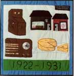 Centennial Quilt 1922 - 1931. Created by Mrs. Lucie Brisson.