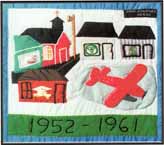 Centennial Quilt 1952 - 1961. Created by Mrs. Anne Gauthier.