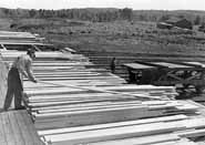 Lumber operations.  Photo courtesy of the Greater Sudbury Historical Database.