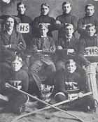Sudbury High School Hockey Team - 1910.  Photo courtesy of "Homegrown Heroes: A Sports History of Sudbury".