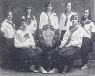 Female athletes.  Photo courtesy of "Homegrown Heroes: A Sports History of Sudbury".