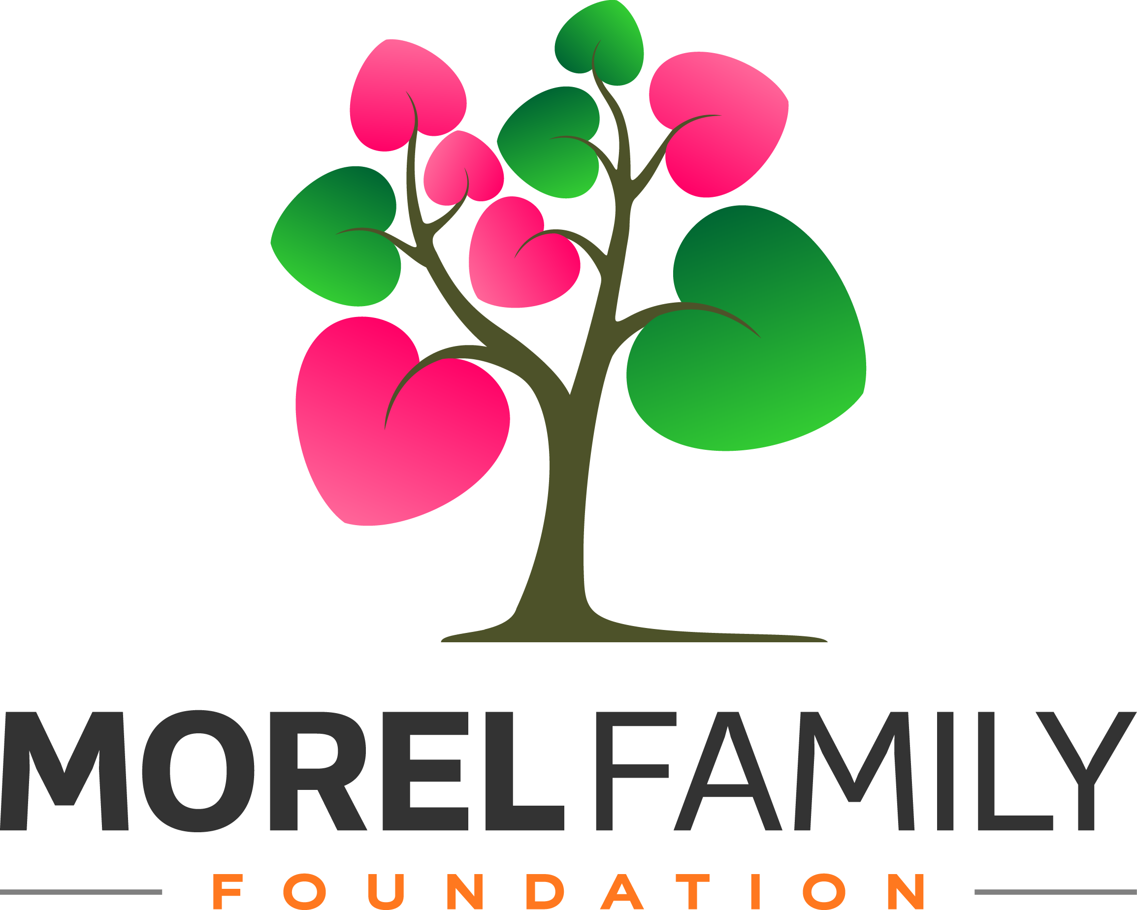 Morel Family Foundation logo with tree