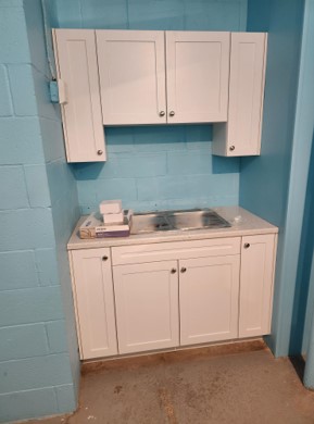 Photo of kitchen cabinets