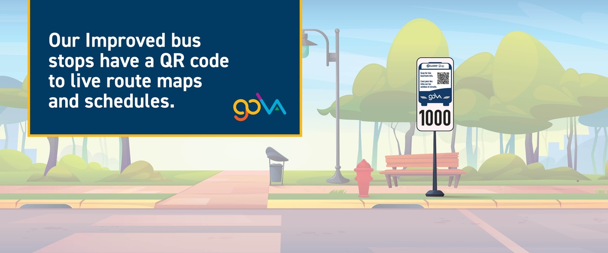 GOVA Bus Stop Improvements (QR Code)