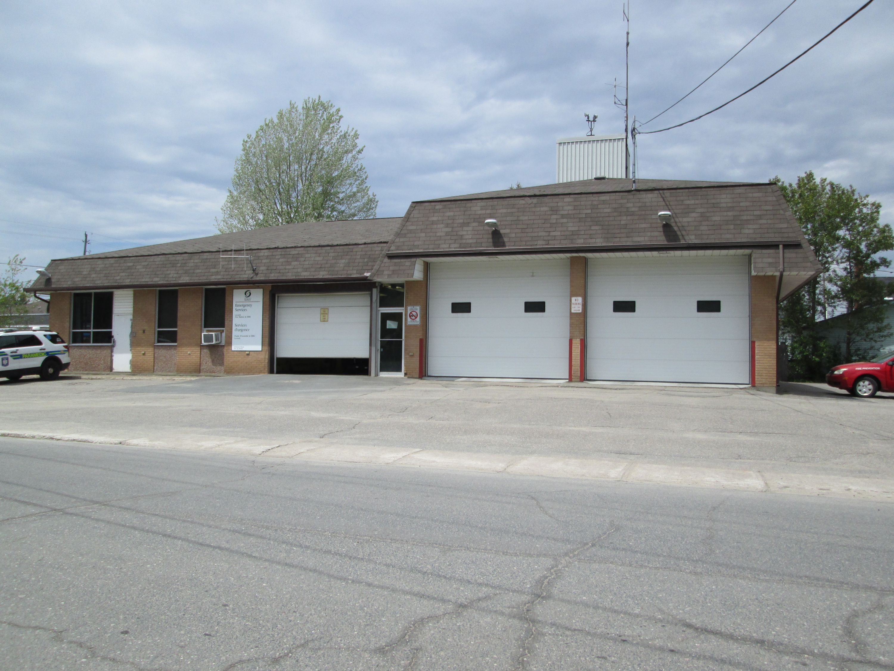 Levack Fire Station.