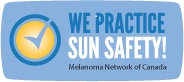 We practice sun safety logo.